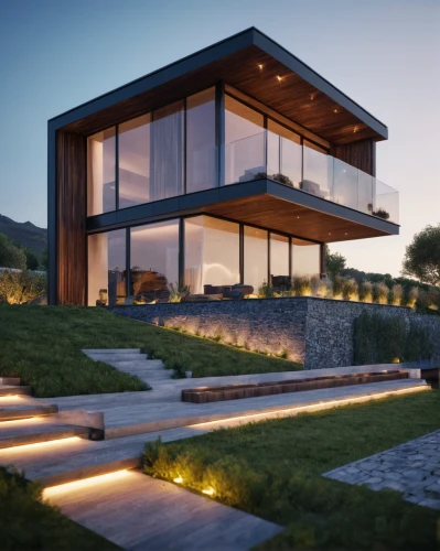 modern house,3d rendering,modern architecture,dunes house,render,cubic house,smart home,house in the mountains,house in mountains,beautiful home,luxury home,smart house,house by the water,luxury property,eco-construction,mid century house,timber house,frame house,contemporary,residential house,Photography,General,Commercial