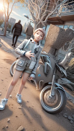 digital compositing,bike kids,bicycle,courier,bicycle clothing,tricycle,3d render,bicycle ride,3d rendered,little girl in wind,bicycling,little girl running,cinema 4d,bicycle mechanic,b3d,bicycle riding,radiator springs racers,training wheels,newspaper delivery,motorbike