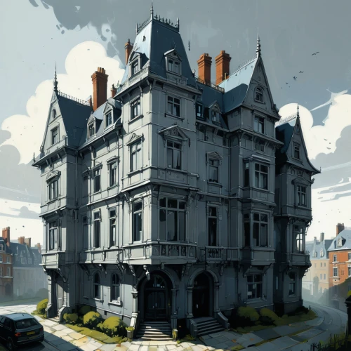 apartment house,crooked house,apartment building,knight house,ghost castle,grand hotel,victorian,french building,victorian house,old town house,witch's house,old architecture,beautiful buildings,house painting,old home,town house,chateau,an apartment,apartment block,manor,Conceptual Art,Sci-Fi,Sci-Fi 01