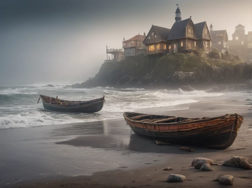 old wooden boat at sunrise,boat landscape,normandy,fantasy landscape,coastal landscape,fishing boats,sea landscape,abandoned boat,fishing village,viking ships,seascape,basque country,boat on sea,fantasy picture,wooden boats,shipwreck,seascapes,bretagne,viking ship,house of the sea,Photography,General,Natural