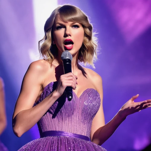 purple dress,purple,purple background,purple glitter,mauve,swifts,light purple,wireless microphone,singing,playback,performing,barbie doll,singer and actress,girl-in-pop-art,tayberry,pop music,enchanting,aging icon,lilac,purple cardstock,Photography,General,Natural