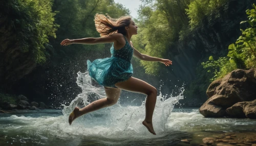 water nymph,leap for joy,jump river,splash photography,the blonde in the river,girl on the river,water splash,ballerina in the woods,splashing,photo manipulation,flowing water,photoshop manipulation,splashing around,leaping,digital compositing,rapids,rushing water,water wild,world digital painting,water splashes,Photography,General,Natural