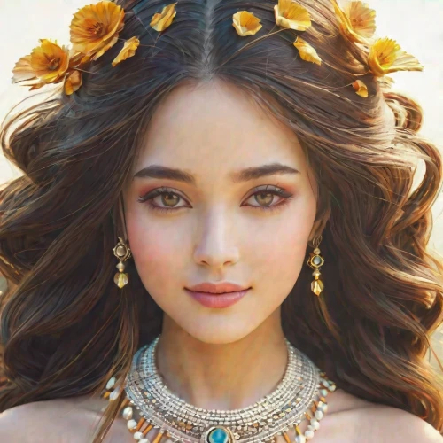 moana,radha,jasmine blossom,indian bride,persian,eurasian,indian,arabian,east indian,flower crown,indian girl,spring crown,jasmine,inka,gold crown,summer crown,diadem,beautiful girl with flowers,golden wreath,golden crown,Photography,Documentary Photography,Documentary Photography 29