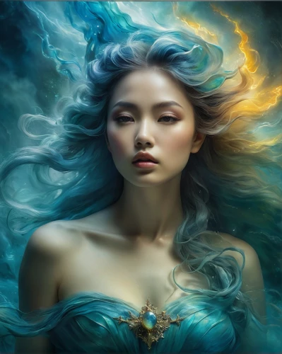 fantasy art,fantasy portrait,blue enchantress,mermaid background,fantasy picture,mystical portrait of a girl,fantasy woman,merfolk,the sea maid,the wind from the sea,blue moon rose,faery,blue rose,faerie,world digital painting,the enchantress,siren,the zodiac sign pisces,aquarius,mermaid vectors,Photography,General,Natural