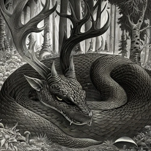 serpent,black mamba,snakebite,python,anaconda,forest dragon,python family,venomous snake,rock python,basilisk,carpet python,tree snake,emperor snake,charcoal nest,snake tree,rattlesnake,terrestrial animal,black dragon,king cobra,constrictor,Art sketch,Art sketch,Fantasy