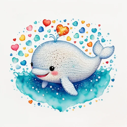 ocean sunfish,baby whale,little whale,beluga whale,sea animal,white dolphin,whale,marine mammal,watery heart,porpoise,narwhal,whale fluke,dolphin fish,blue fish,whale calf,marine animal,sea cows,cetacea,dolphin-afalina,blue whale,Illustration,Japanese style,Japanese Style 01