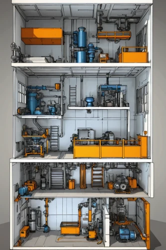 gas compressor,heat pumps,combined heat and power plant,sewage treatment plant,evaporator,shelving,engine room,laboratory oven,storage cabinet,batching plant,the boiler room,commercial hvac,autoclave,pipe work,fire sprinkler system,coconut water concentrate plant,industrial plant,compressor,ventilation grid,laboratory equipment,Conceptual Art,Fantasy,Fantasy 09