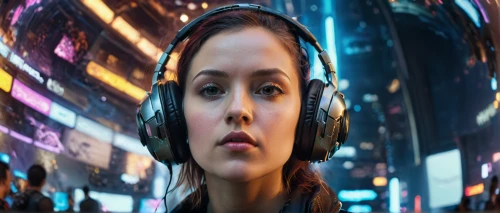 headset,wireless headset,movie player,media player,girl at the computer,valerian,headset profile,digital compositing,audio player,digiart,cyberpunk,headphone,matrix,head woman,headsets,cyborg,telephone operator,computer art,katniss,cyberspace,Photography,General,Commercial
