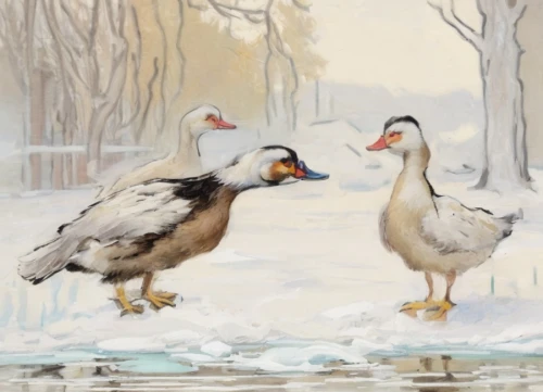 a pair of geese,winter chickens,greylag geese,geese,canada geese,wild geese,wild ducks,waterfowls,arctic birds,young swans,waterfowl,snow goose,galliformes,mallards,duck females,rallidae,goslings,tula fighting goose,water fowl,canadian swans,Common,Common,Natural