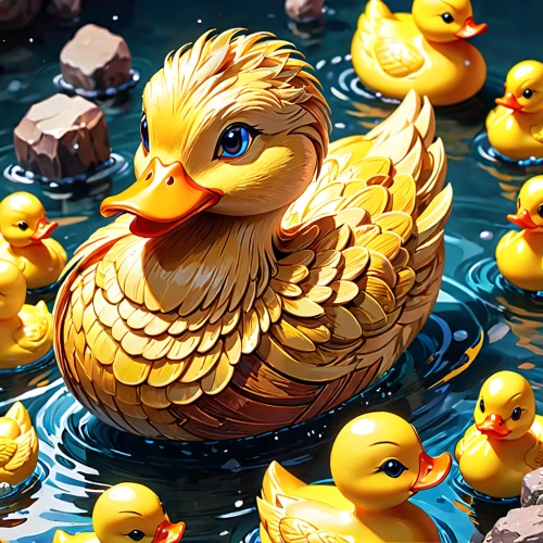 rubber ducks,water fowl,bath ducks,rubber duck,rubber ducky,ornamental duck,ducklings,bath duck,duckling,water birds,rubber duckie,ducks,aquatic bird,fry ducks,ducky,duck meet,wild ducks,waterfowl,duck on the water,water bird,Anime,Anime,General