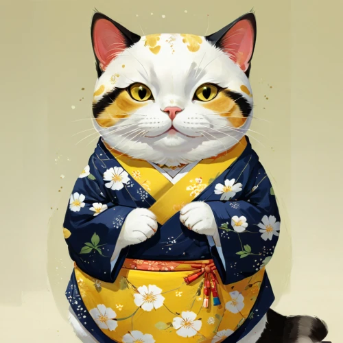 japanese bobtail,kokeshi,chinese pastoral cat,kokeshi doll,japanese art,lucky cat,cat kawaii,flower cat,samurai,doll cat,cartoon cat,calico cat,goki,cat warrior,american shorthair,japanese kawaii,jiji the cat,cute cat,cat image,japanese style,Conceptual Art,Fantasy,Fantasy 04