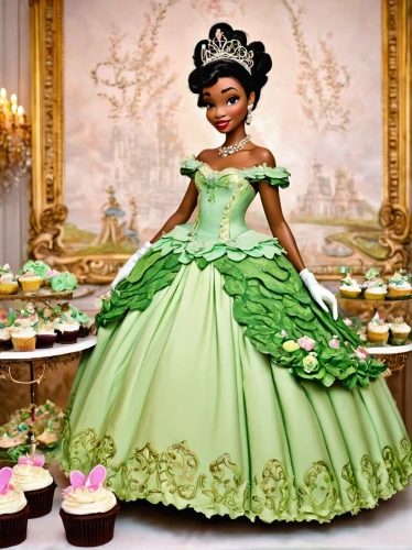 tiana,royal icing,hoopskirt,princess anna,quinceañera,crinoline,sugar paste,confectioner,fairy tale character,royal icing cookies,buttercream,cake decorating,queen of puddings,princess sofia,a cake,cupcake background,linden blossom,cake decorating supply,miss circassian,cake buffet,Illustration,Abstract Fantasy,Abstract Fantasy 10