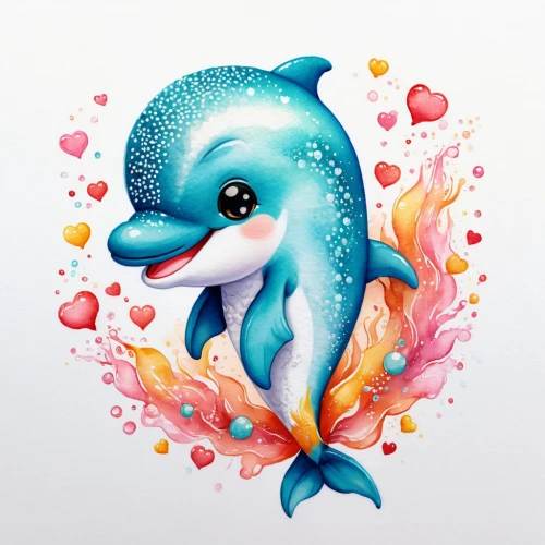 dolphin background,dolphin,spotted dolphin,porpoise,delfin,dolphin-afalina,dolphin fish,bottlenose dolphin,watery heart,dusky dolphin,sea animal,cetacea,common bottlenose dolphin,oceanic dolphins,rough-toothed dolphin,baby whale,white-beaked dolphin,two dolphins,cetacean,dolphin swimming,Illustration,Japanese style,Japanese Style 01