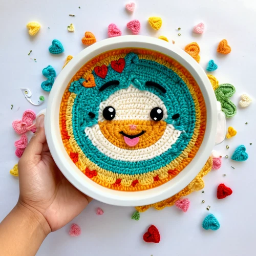 crochet pattern,girl with cereal bowl,christmas gift pattern,water lily plate,teal stitches,dishcloth,nautical bunting,flower pot holder,edible parrots,felt baby items,sesame street,pororo the little penguin,cross-stitch,placemat,bowl cake,petri dish,cupcake pattern,crochet,kawaii animal patches,toco toucan,Illustration,Japanese style,Japanese Style 01