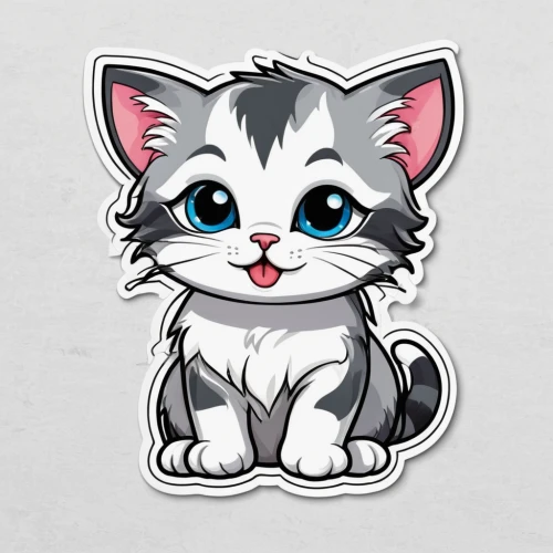 cat vector,clipart sticker,cartoon cat,cute cartoon character,cute cat,kawaii patches,animal stickers,little cat,calico cat,gray kitty,capricorn kitz,cat kawaii,kawaii animal patches,breed cat,sticker,blossom kitten,white cat,doodle cat,kitty,my clipart,Unique,Design,Sticker