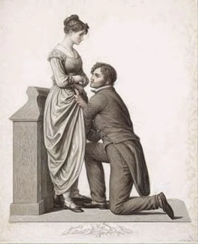 young couple,courtship,man and wife,bougereau,proposal,as a couple,dispute,lover's grief,engagement,lithograph,la violetta,kneeling,romantic scene,shoemaker,mistletoe,engraving,encarte,jane austen,romantic portrait,dancing couple