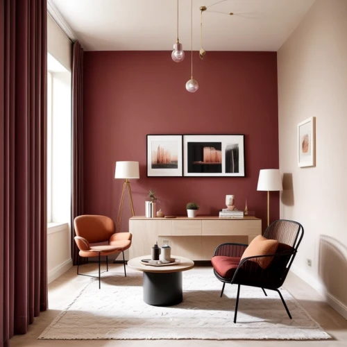 danish furniture,corten steel,danish room,modern decor,contemporary decor,search interior solutions,dining room table,scandinavian style,mid century modern,maroon,interior design,modern room,pink and brown,trend color,dining room,color combinations,interior decoration,interior modern design,dark pink in colour,late burgundy