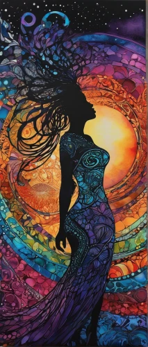 mermaid background,boho art,mermaid silhouette,aquarius,swirling,colorful spiral,chalk drawing,psychedelic art,rainbow waves,dancing flames,vortex,swirl,aura,oil painting on canvas,flow of time,silhouette art,andromeda,flowing,dance with canvases,mermaid scale,Photography,General,Natural