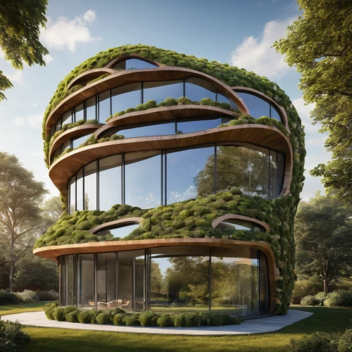 eco-construction,eco hotel,tree house,futuristic architecture,cubic house,tree house hotel,frame house,modern architecture,sky apartment,greenhouse effect,solar cell base,smart house,cube house,green living,house in the forest,dunes house,treehouse,smart home,residential tower,3d rendering,Photography,General,Natural