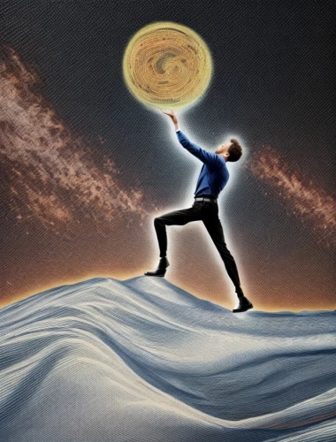 baguazhang,qi gong,taijiquan,astral traveler,dance with canvases,man holding gun and light,self hypnosis,ascension,moon walk,flying disc,whirling,enlightenment,surrealism,oil painting on canvas,divine healing energy,equilibrium,equilibrist,épée,chalk drawing,world digital painting,Common,Common,Natural