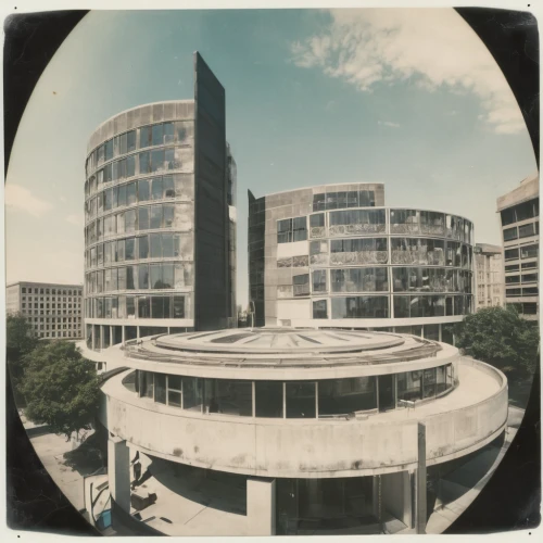 fisheye lens,lubitel 2,office buildings,cape town cbd,helipad,oval forum,fish eye,bundestag,hospital landing pad,brutalist architecture,panopticon,office building,360 ° panorama,regional parliament,berlin center,corporate headquarters,biotechnology research institute,business centre,foreign ministry,company headquarters,Photography,Documentary Photography,Documentary Photography 03