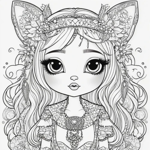 coloring pages,coloring page,coloring pages kids,cat line art,fairy tale character,line-art,angel line art,eyes line art,little girl fairy,line art,chibi girl,faerie,line art wreath,heart clipart,lineart,doll cat,eglantine,my clipart,fairy queen,line art animal,Illustration,Abstract Fantasy,Abstract Fantasy 10