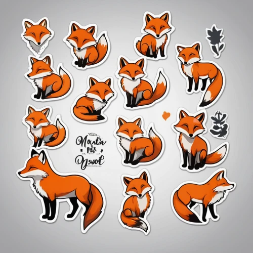 fox stacked animals,foxes,animal stickers,redfox,clipart sticker,fox,vulpes vulpes,stickers,fox hunting,little fox,animal icons,garden-fox tail,cute fox,a fox,red fox,child fox,sticker,animal shapes,adorable fox,icon set,Unique,Design,Sticker