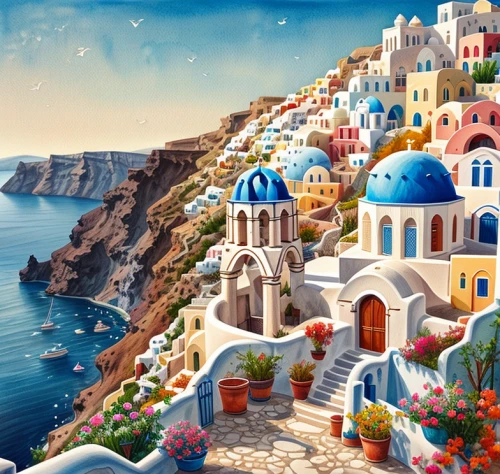 santorini,greek island,greek islands,mediterranean,greece,the mediterranean sea,mediterranean sea,hellenic,aegean,oia,aegean sea,cat greece,ionian sea,mediterranean cuisine,world digital painting,aeolian islands,greek food,mediterranean food,coastal landscape,greek feta cheese