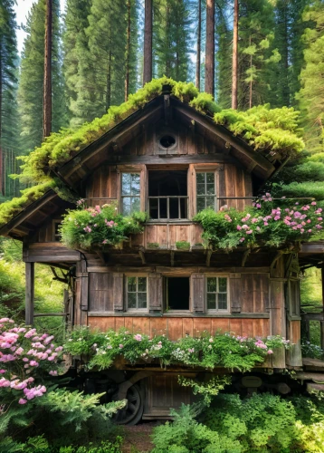 house in the forest,wooden house,log home,grass roof,log cabin,house in mountains,little house,miniature house,small house,summer cottage,the cabin in the mountains,tree house,small cabin,house in the mountains,timber house,wooden hut,garden shed,fairy house,japanese architecture,beautiful home,Photography,General,Natural