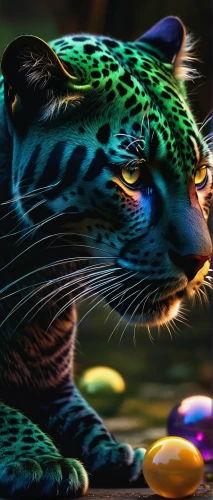 jaguar,ocelot,fantasy art,painting easter egg,leopard,bengal cat,clouded leopard,world digital painting,wild cat,fantasy picture,3d fantasy,felidae,emerald lizard,panther,toyger,tiger,tigerle,a tiger,blue tiger,tigers