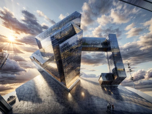 shard of glass,skycraper,futuristic architecture,skyscapers,shard,cube stilt houses,elphi,hudson yards,glass facades,sky space concept,glass building,virtual landscape,glass facade,sky apartment,parallel worlds,3d rendering,photo manipulation,glass blocks,sky city,the skyscraper