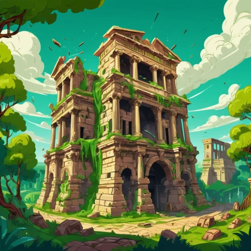 ancient city,mausoleum ruins,ruins,ancient buildings,ancient house,castle ruins,artemis temple,the ruins of the,ancient building,stone palace,the ruins of the palace,bastion,ruin,bird kingdom,game illustration,the ancient world,ancient,water palace,ruined castle,egyptian temple,Conceptual Art,Fantasy,Fantasy 26