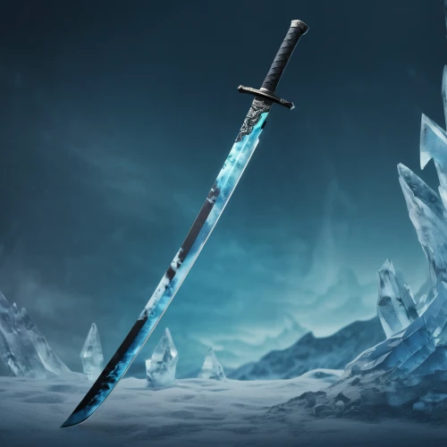 cold weapon,king sword,ice pick,sward,excalibur,scabbard,sword,thermal lance,icicle,winterblueher,serrated blade,scepter,awesome arrow,spear,water glace,samurai sword,water-the sword lily,ice crystal,ranged weapon,dagger,Conceptual Art,Fantasy,Fantasy 02