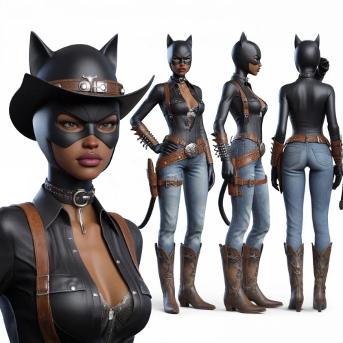catwoman,huntress,black cat,grey fox,halloween black cat,bat,wildcat,kat,3d model,ebony,bats,concept art,policewoman,panther,canis panther,cat vector,cat ears,lynx baby,feline,3d rendered