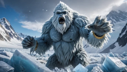 yeti,ice bears,ice bear,arctic,polar,glacier tongue,icebear,iceman,father frost,glacial,northrend,white walker,nordic bear,icemaker,north pole,thermokarst,ice,eskimo,grizzlies,winter animals,Photography,General,Natural