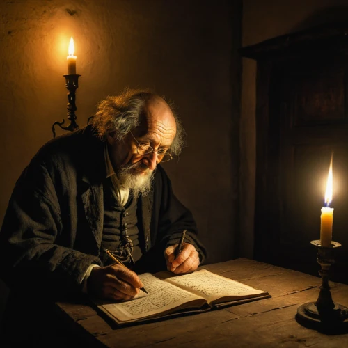 drawing with light,candlemaker,reading magnifying glass,learn to write,scholar,french writing,persian poet,tutor,elderly man,incidence of light,candlemas,kerosene lamp,the local administration of mastery,leonardo devinci,clockmaker,reading glasses,lamplighter,to write,writing articles,confer,Art,Classical Oil Painting,Classical Oil Painting 06