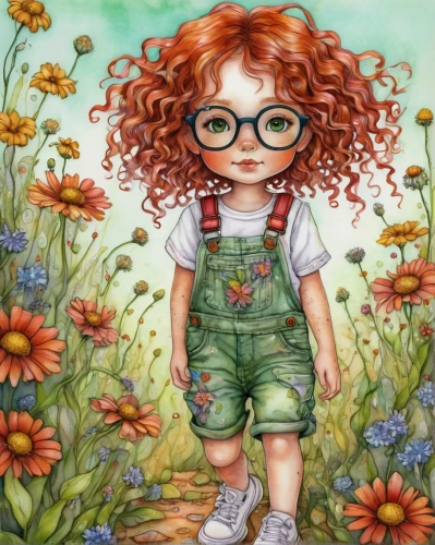 girl in flowers,girl picking flowers,kids illustration,girl in the garden,girl in overalls,forest clover,meadow clover,cloves schwindl inge,garden fairy,child portrait,little girl fairy,flower girl,children's background,pumuckl,little girl in wind,clover meadow,flower fairy,girl in a wreath,flower painting,dandelion meadow,Illustration,Paper based,Paper Based 28