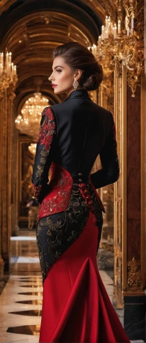 flamenco,matador,miss circassian,ball gown,baroque,the carnival of venice,abaya,valse music,russian folk style,elegance,overskirt,evening dress,victorian style,gothic fashion,lady in red,hallia venezia,napoleon iii style,dress walk black,lace border,orsay,Photography,General,Natural