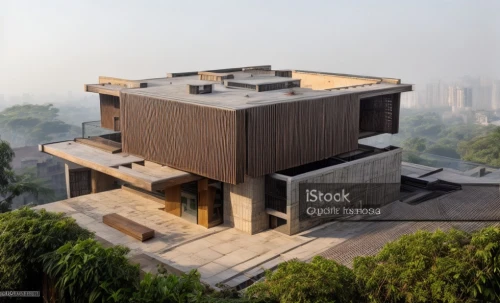 cubic house,flock house,modern architecture,cube house,cube stilt houses,corten steel,timber house,residential house,asian architecture,block balcony,two story house,block house,build by mirza golam pir,dunes house,modern house,roof tile,architectural style,wood blocks,chinese architecture,concrete blocks,Architecture,Villa Residence,Modern,Natural Sustainability