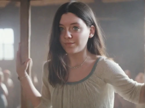 clove,woman of straw,the girl's face,isabel,piper,liberty cotton,cotton top,clove-clove,girl in a historic way,wood elf,sarah,joan of arc,lori,lena,elizabeth nesbit,staves,video scene,white shirt,sigourney weave,pretty young woman