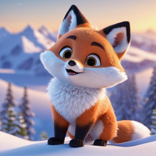 cute fox,adorable fox,a fox,fox,little fox,child fox,winter background,christmas fox,redfox,foxes,animal film,red fox,winter animals,christmas snowy background,garden-fox tail,fox hunting,cute cartoon character,cute animal,fox stacked animals,cute cartoon image,Unique,3D,3D Character