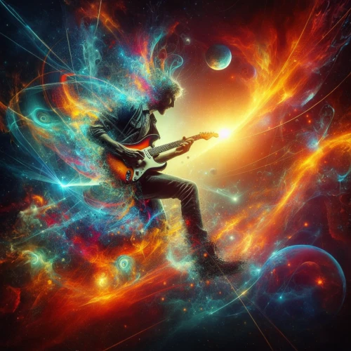 violinist violinist of the moon,space art,electric guitar,spaceman,guitar player,guitarist,fantasy picture,dire straits,guitar solo,guitar,music fantasy,astronomer,nebula guardian,god of thunder,astral traveler,god shiva,fantasy art,scene cosmic,fire planet,sci fiction illustration