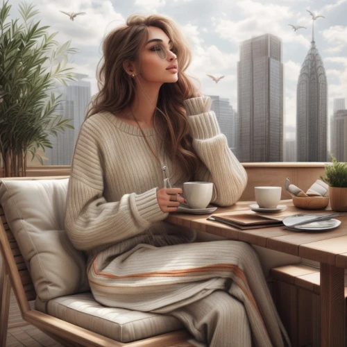 woman drinking coffee,tea zen,woman at cafe,world digital painting,coffee tea illustration,drinking coffee,coffee break,dubai,coffee time,coffee and books,coffee background,cappuccino,tea drinking,photomanipulation,parisian coffee,photo manipulation,dhabi,woman thinking,coffee zone,spring morning,Common,Common,Natural