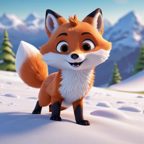 cute fox,adorable fox,a fox,fox,little fox,child fox,garden-fox tail,redfox,red fox,foxes,fox hunting,animal film,fox stacked animals,foxtail,cute cartoon character,wall,winter animals,vulpes vulpes,sand fox,winter background,Unique,3D,3D Character