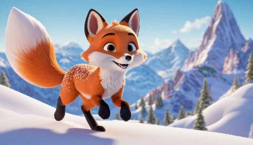 cute fox,a fox,adorable fox,little fox,fox,fox hunting,child fox,redfox,red fox,garden-fox tail,animal film,winter animals,foxes,canidae,winter background,vulpes vulpes,fox stacked animals,christmas fox,foxtail,wall,Unique,3D,3D Character