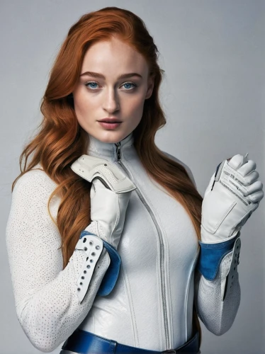 golf glove,winterblueher,gloves,latex gloves,formal gloves,suit of the snow maiden,épée,safety glove,medical glove,bicycle glove,ice queen,kooikerhondje,girl on a white background,woman holding gun,batting glove,fencing,blue and white,astronaut suit,porcelaine,mystique,Photography,General,Natural