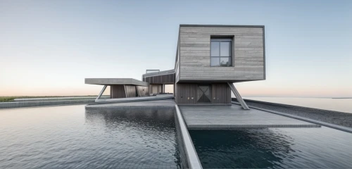 dunes house,infinity swimming pool,house by the water,modern architecture,archidaily,cubic house,pool house,cube stilt houses,modern house,knokke,aqua studio,roof top pool,floating huts,danish house,residential house,maasvlakte,cube house,water wall,summer house,inverted cottage,Landscape,Landscape design,Landscape space types,Ecological Wetlands