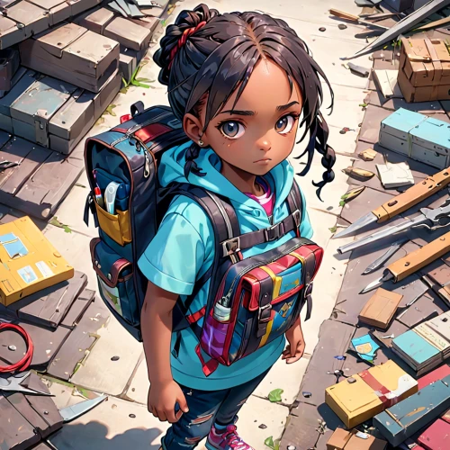 kids illustration,backpack,world digital painting,girl studying,vector girl,elementary,traveler,girl drawing,maya,back-to-school,digital painting,child with a book,baggage,nico,sci fiction illustration,child portrait,librarian,cargo,girl portrait,child girl,Anime,Anime,General