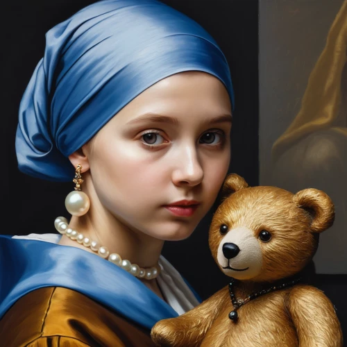 girl with a pearl earring,child portrait,girl with cloth,portrait of a girl,fantasy portrait,girl with bread-and-butter,mystical portrait of a girl,girl portrait,romantic portrait,gothic portrait,cepora judith,young girl,artistic portrait,girl with dog,artist portrait,capuchin,bouguereau,girl in a historic way,girl in cloth,art painting,Photography,General,Natural