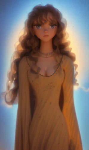 merida,sun bride,priestess,goddess of justice,mystical portrait of a girl,sorceress,moana,sun god,star mother,fantasy portrait,digital painting,luminous,cinnamon girl,celtic woman,sun ray,radiance,rapunzel,fantasy woman,sunset glow,artemisia,Game&Anime,Pixar 3D,Pixar 3D